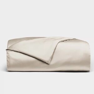 New Cozy Earth Bamboo Duvet Cover in Oat, Queen - Bamboo Viscose